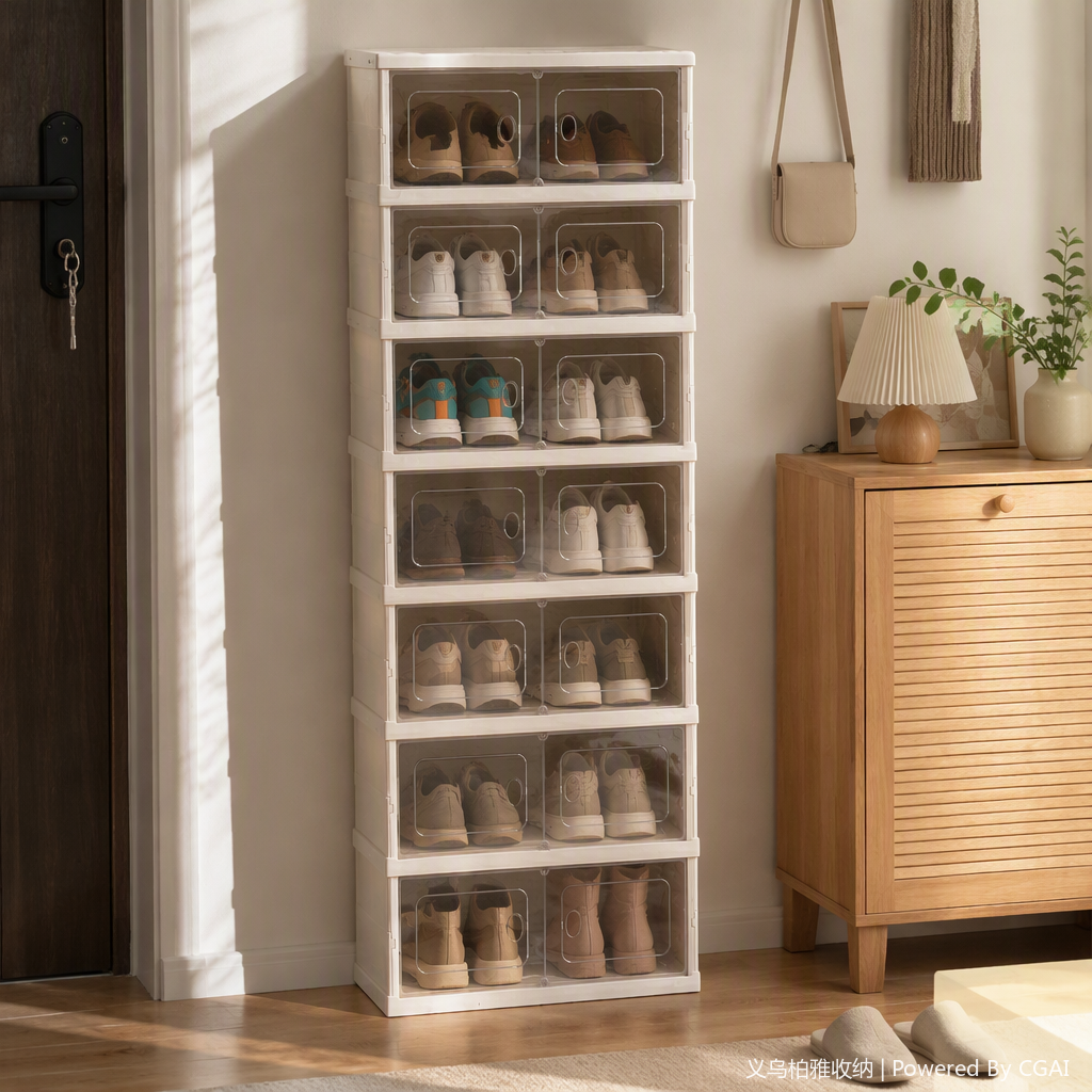 Multi-layer simple white transparent drawer cabinet, storage cabinet, organizing cabinet, household clothing storage cabinet, storage cabinet details Picture