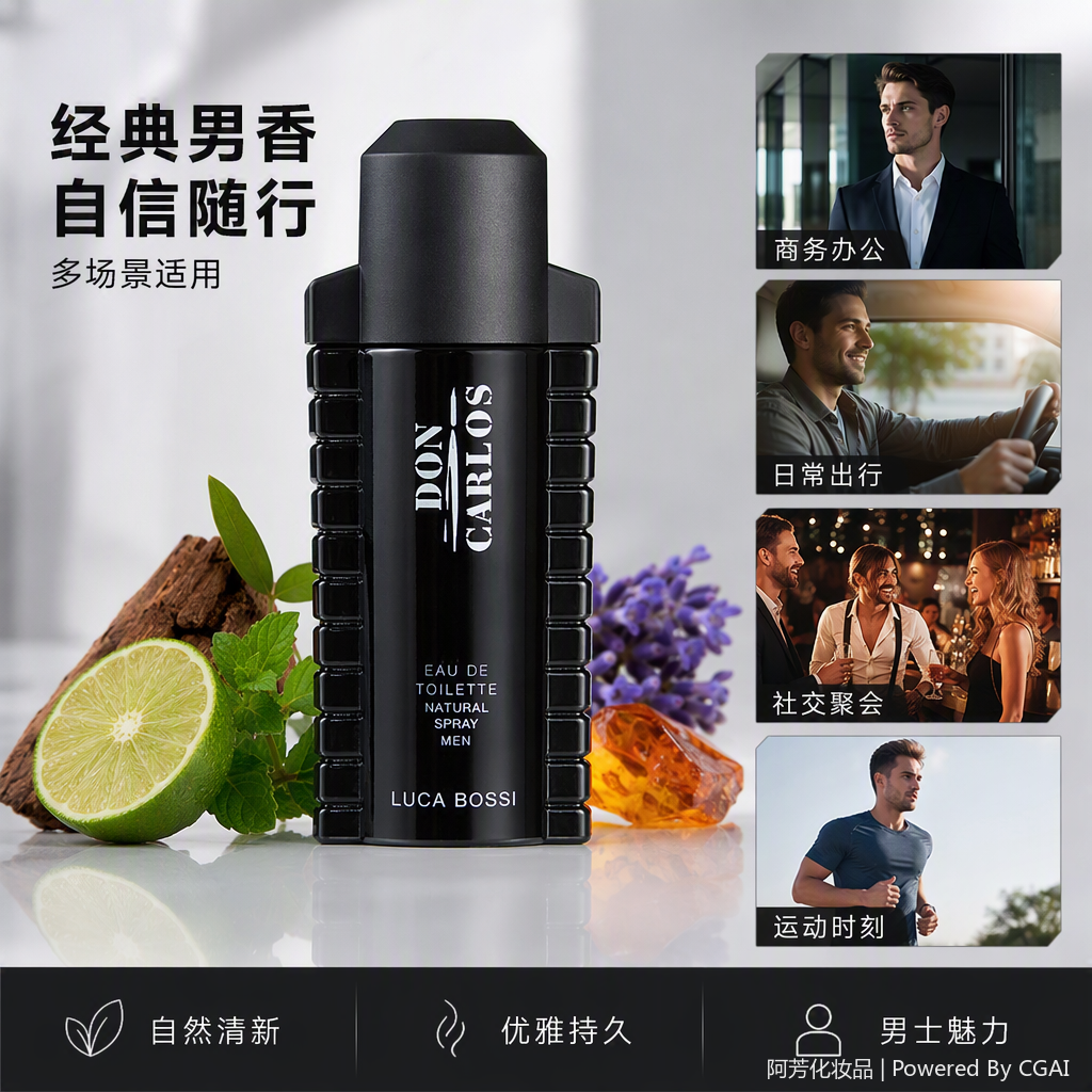 Men's perfume, long-lasting, light fragrance, men's makeup fragrance spray, men's special perfume, moisturizing, fresh fragrance Specification image