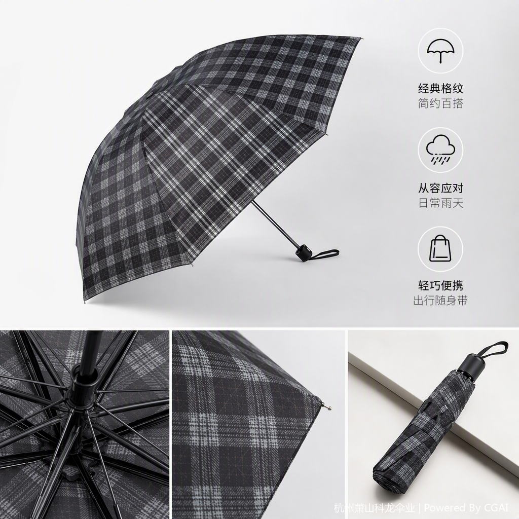 多功能防风遮阳雨伞轻便耐用晴雨两用防雨防晒防风折叠伞男女通用产品图