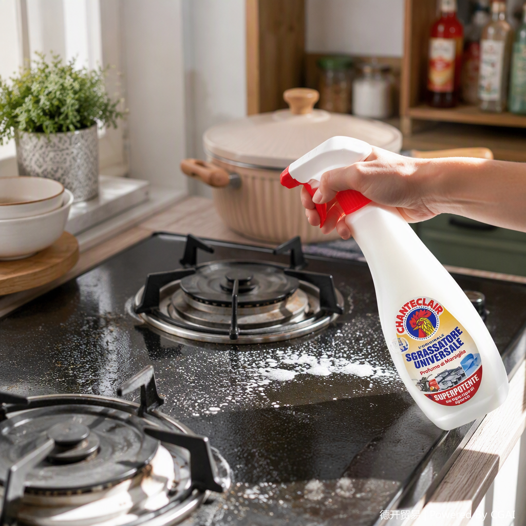 Multi-functional white spray bottle, household cleaner spray bottle, kitchen and bathroom cleaning tool, durable and portable details Picture