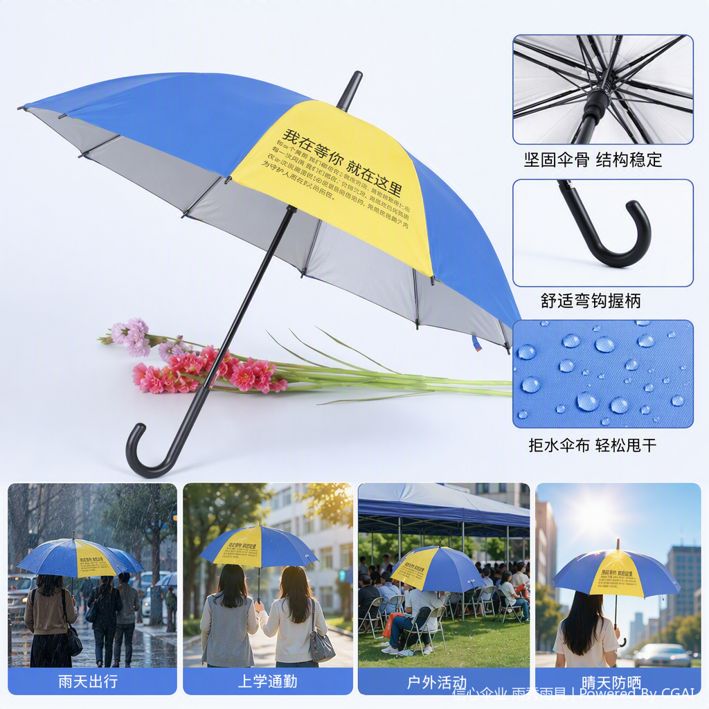Multi-functional windproof, sunshade and rainproof portable umbrella, suitable for both weather and rain, lightweight and waterproof rain gear for both men and women Specification image