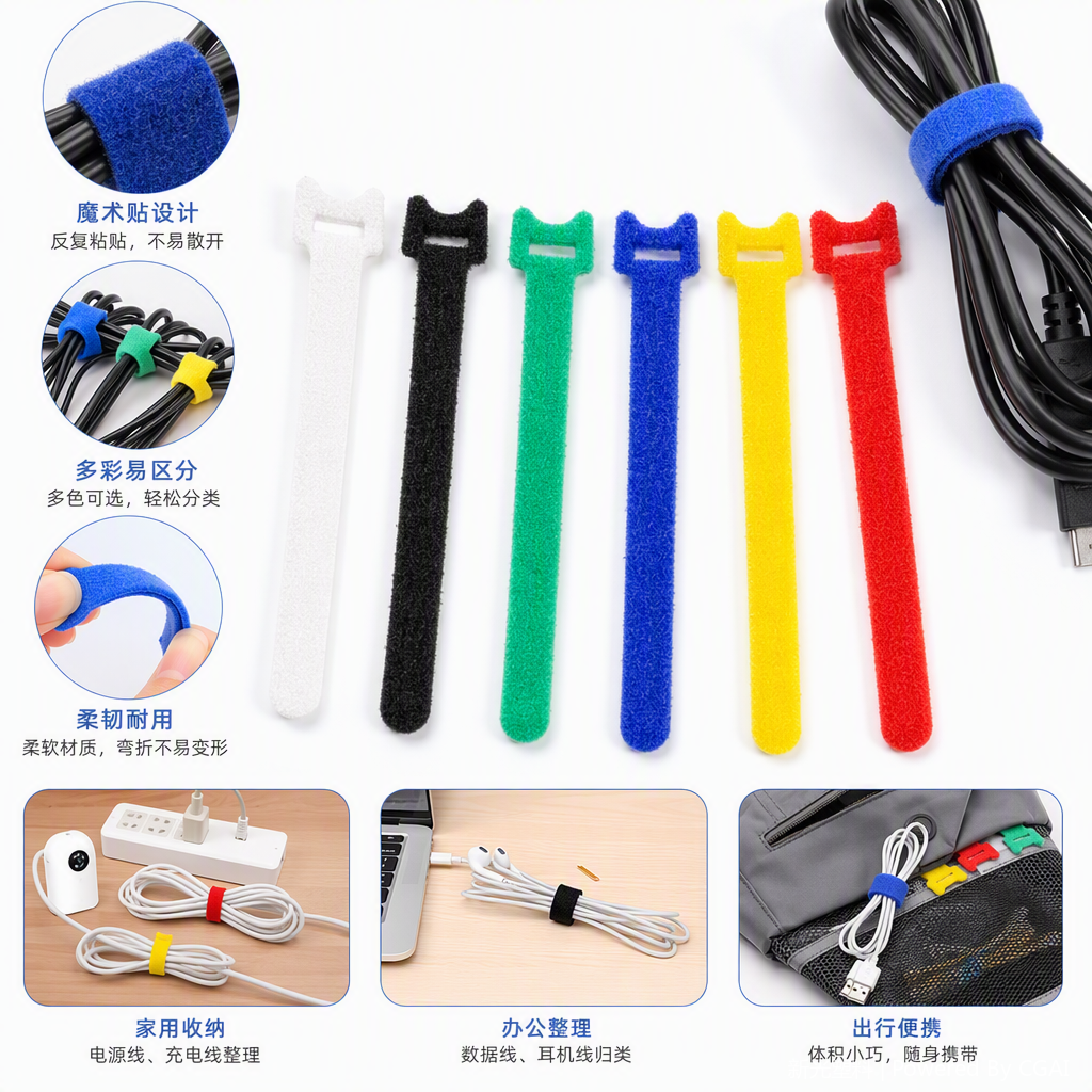 وتربط حزم حزم متعددة الأغراض بحبل معبأ لربط أدوات التجميع بمقاومة للحرارة Item Picture
