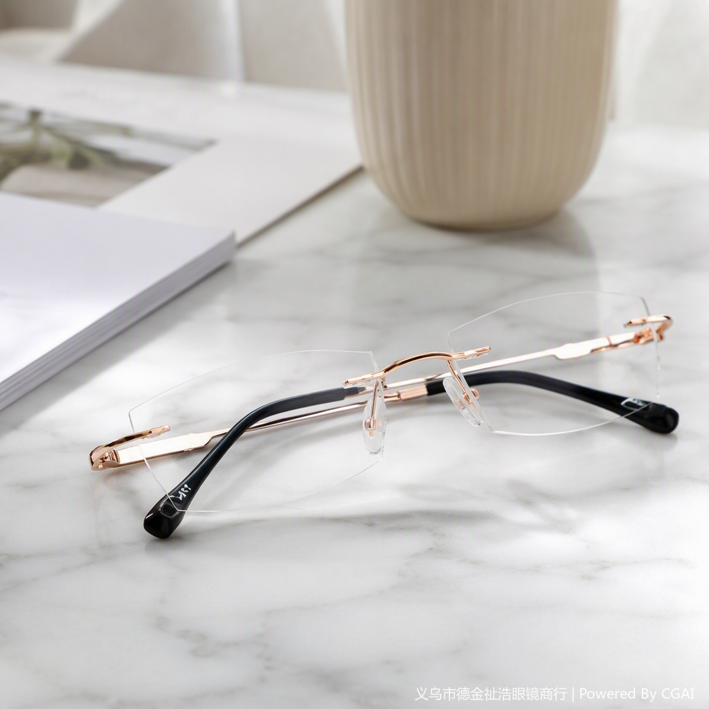 Children's fashionable colored plastic-framed glasses with blue light protection and eye protection for students and children Item Picture