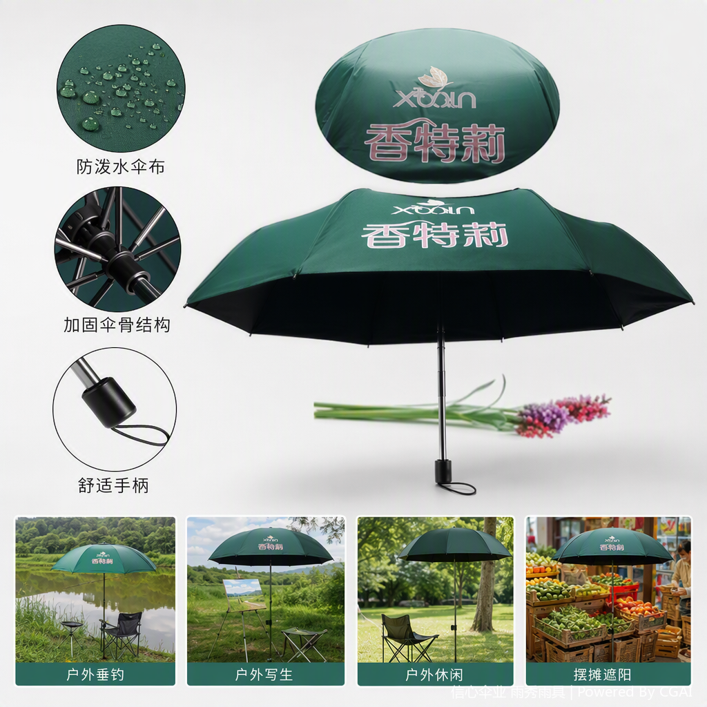 The multi-functional windproof and sunshade umbrella is lightweight, durable, and can be used in both sunny and rainy weather. It is a rain, sun and windproof umbrella with both mother and child umbrellas, suitable for both men and women Specification image
