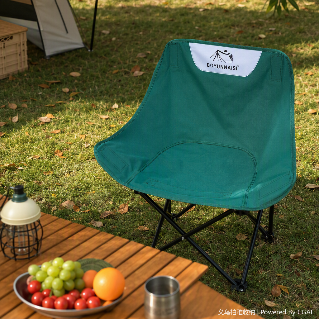 Silla plegable de ocio al aire libre portátil portátil silla de picnic verde al aire libre asiento de ocio portátil details Picture