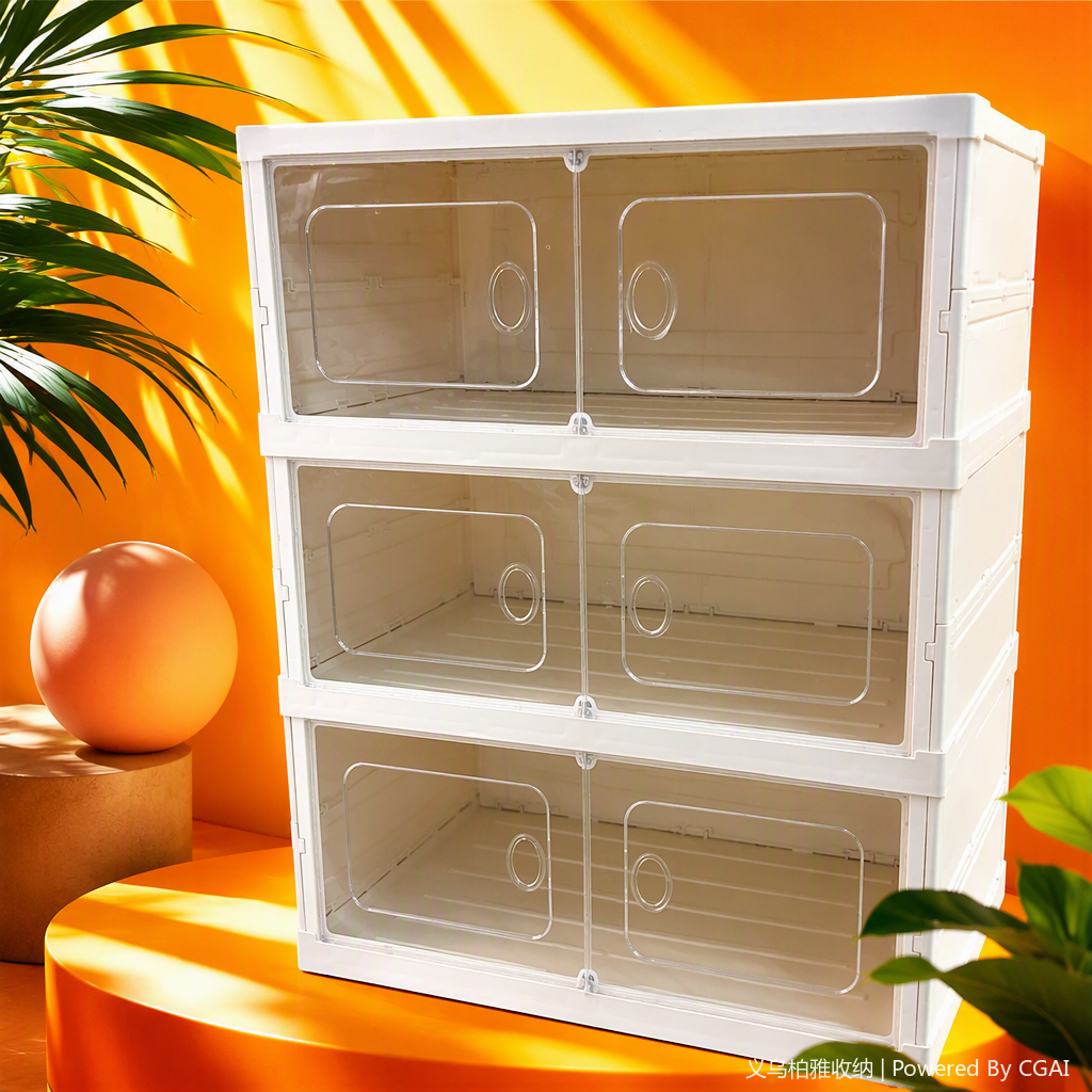خزانة استقبال داخلية للخزائن الصغيرة البيضاء الشفافة Specification image