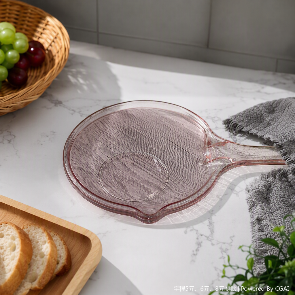 Multi-functional pink transparent measuring cup, kitchen measuring tool, heat-resistant and durable measuring spoon, household baking tool details Picture