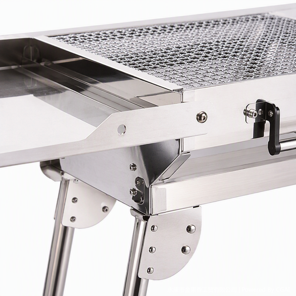 Multi-functional portable barbecue grill, barbecue net, outdoor grill, barbecue utensils, essential tools for family gatherings Specification image