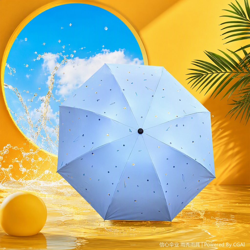 Windproof, sunshade and rainproof multi-functional umbrella, portable, suitable for both weather and rain, wind-resistant and durable, student business umbrella Specification image