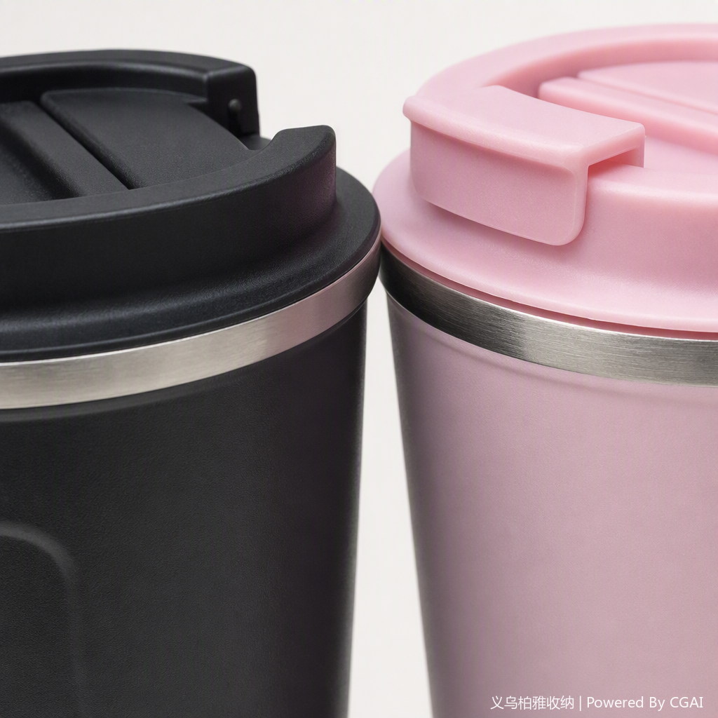 Fashionable thermos cup, suitable for both men and women, black and pink large-capacity portable thermos flask, student outdoor thermos Application Scenario