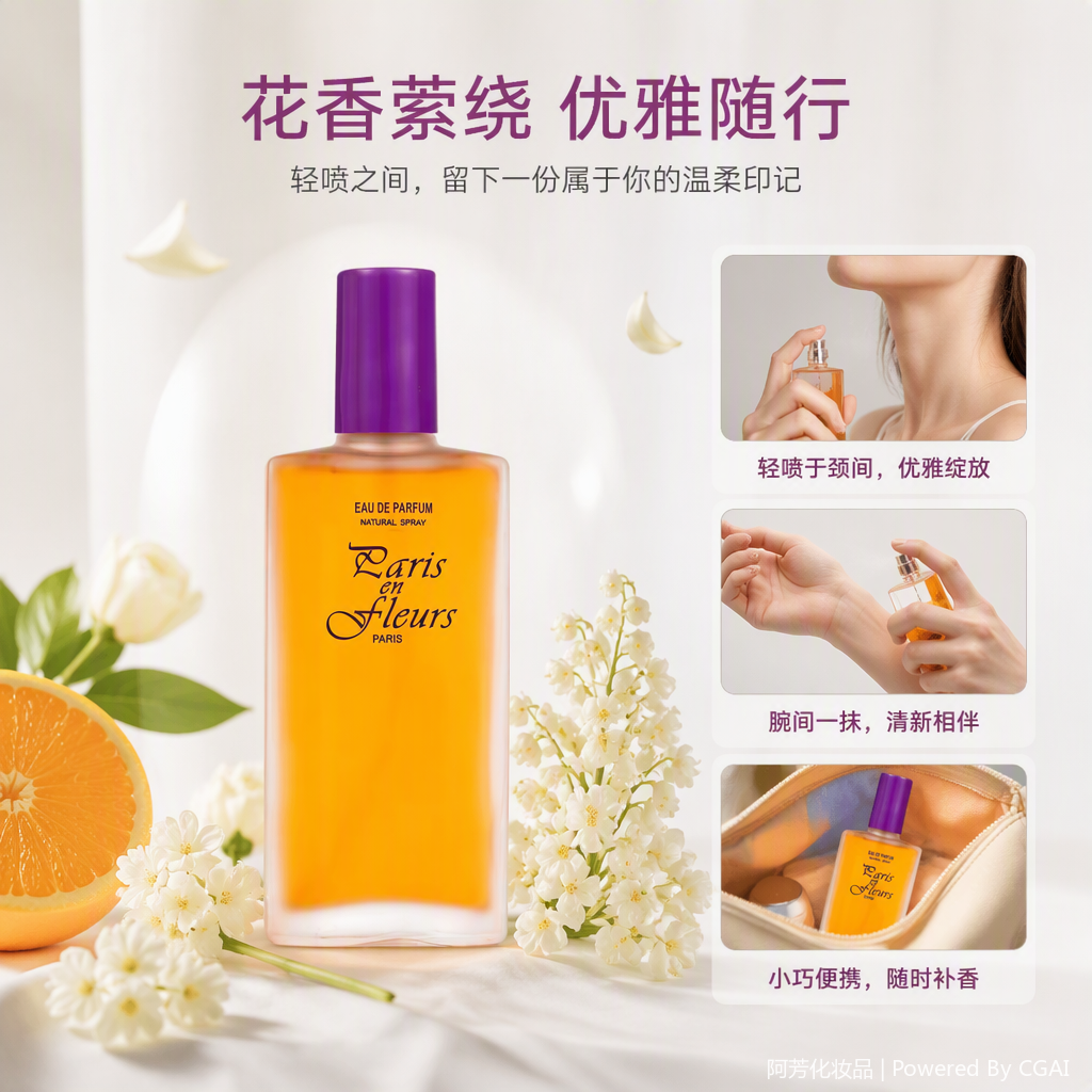 This fresh floral and fruity women's perfume is long-lasting, light, sweet and elegant. It is a pleasant fragrance for women details Picture
