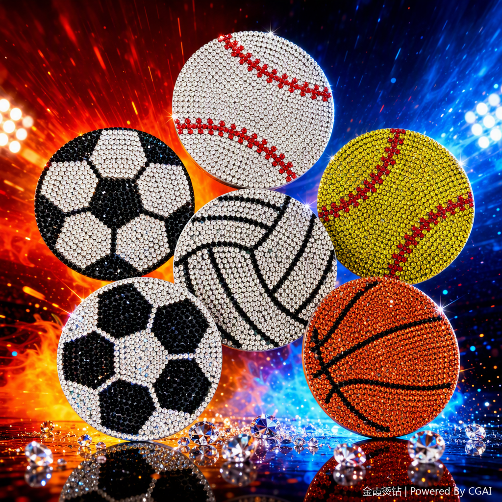Bola de deporte colorido patrón bola de cristal decorativa de bola bola de cristal brillante arte colección regalos Specification image