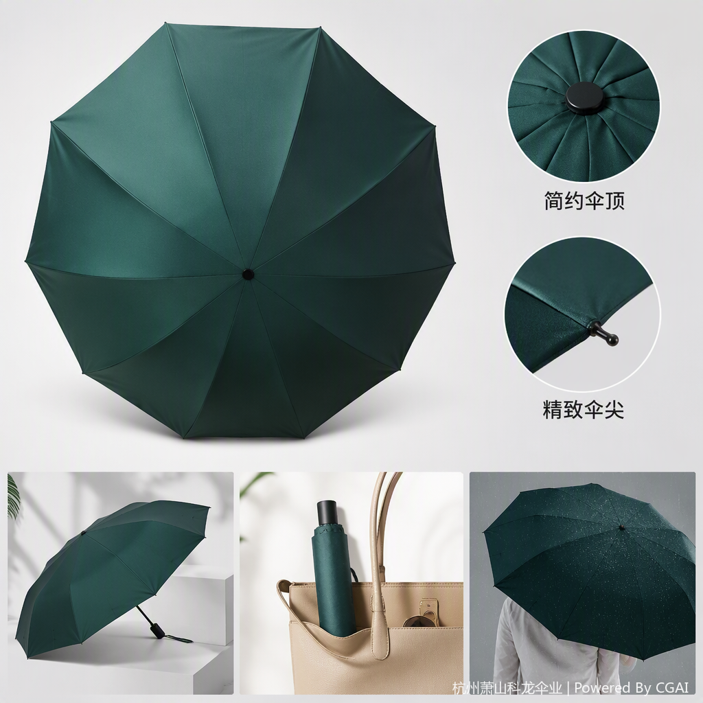 轻便耐用防风遮阳雨伞折叠便携防雨防晒户外旅行必备用品产品图
