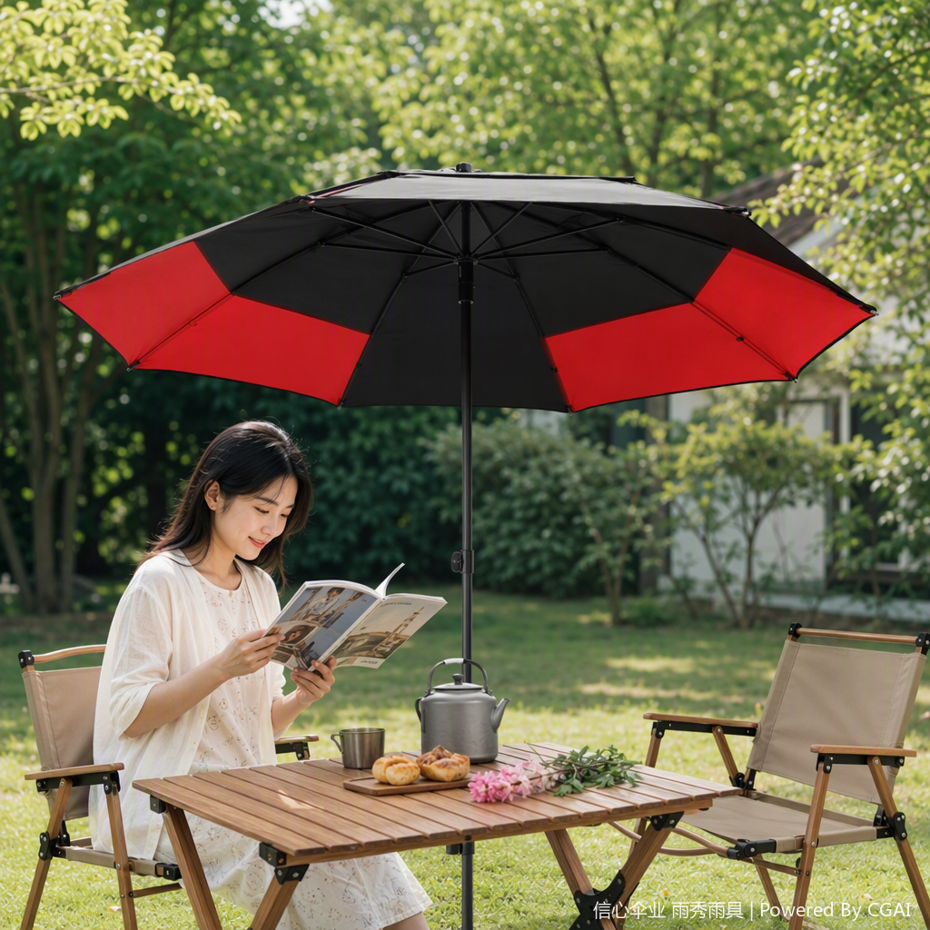 This multi-functional windproof, sunshade and umbrella is lightweight, durable and suitable for both sunny and rainy days. It is a portable folding umbrella for both men and women details Picture