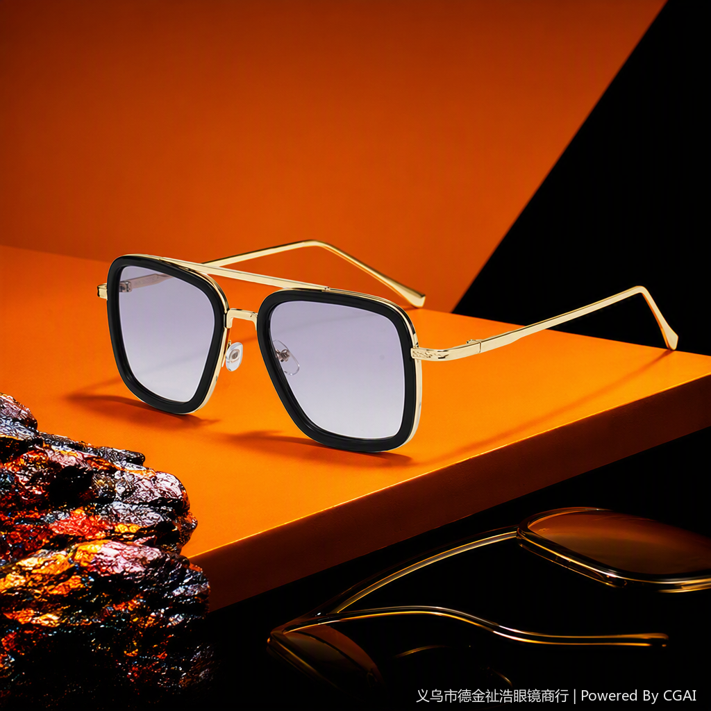 Fashionable polarized sunglasses, trendy sunglasses for men and women, UV-resistant lightweight sunglasses accessories, casual style