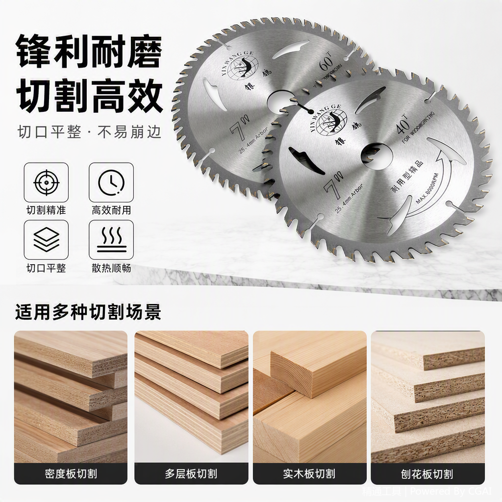 Multi-functional machine saw blades, metal woodworking cutting tools, durable high-speed saw blades, industrial-grade accessories details Picture