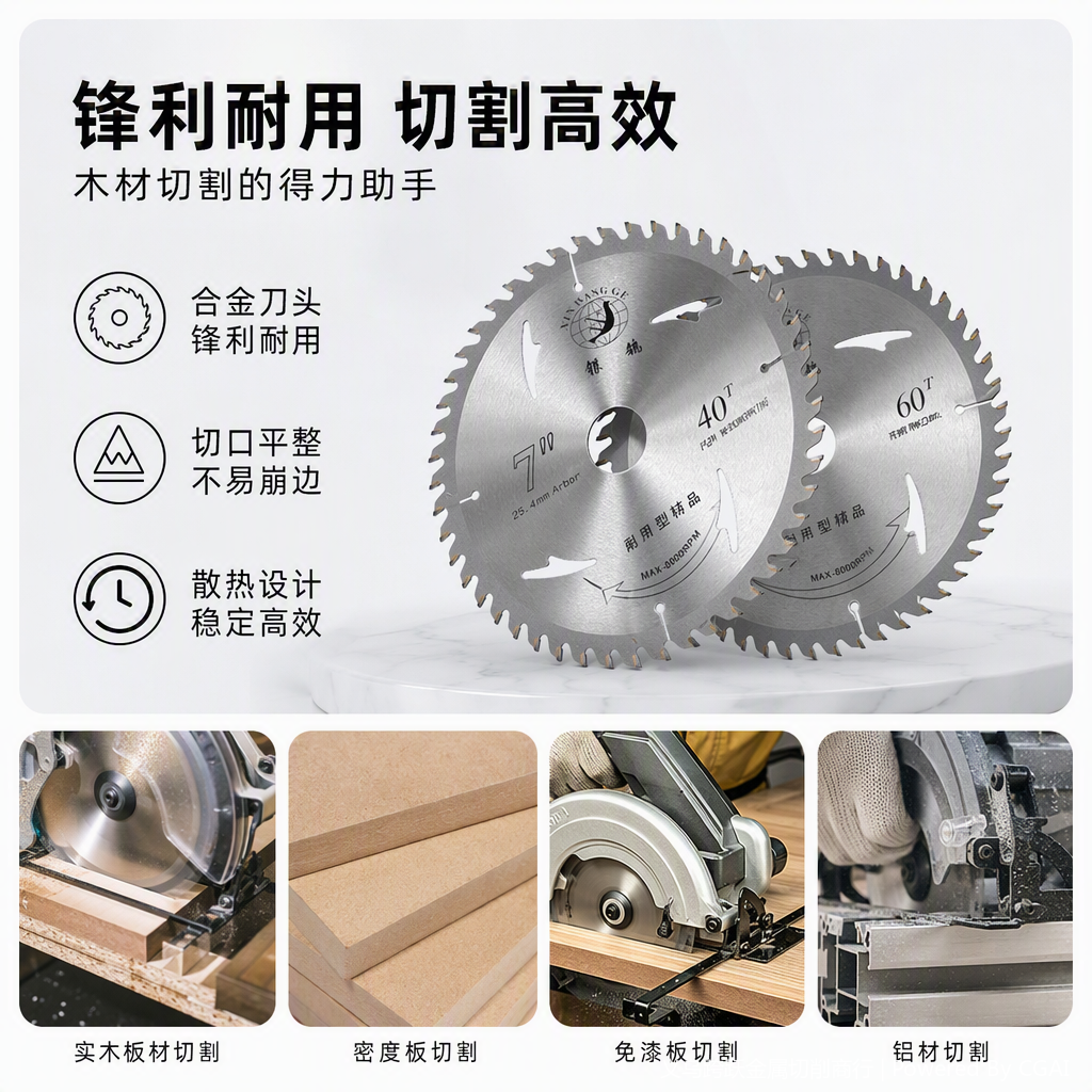 多功能机用锯片金属木工切割工具耐用高效工业级五金配件