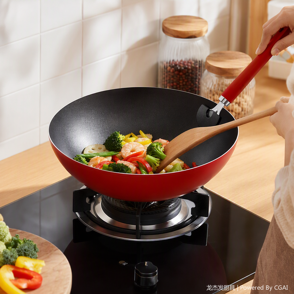 This multi-functional non-stick pan is a combination of household woks, soup POTS and kitchenware. It is durable, easy to clean and suitable for various scenarios Application Scenario