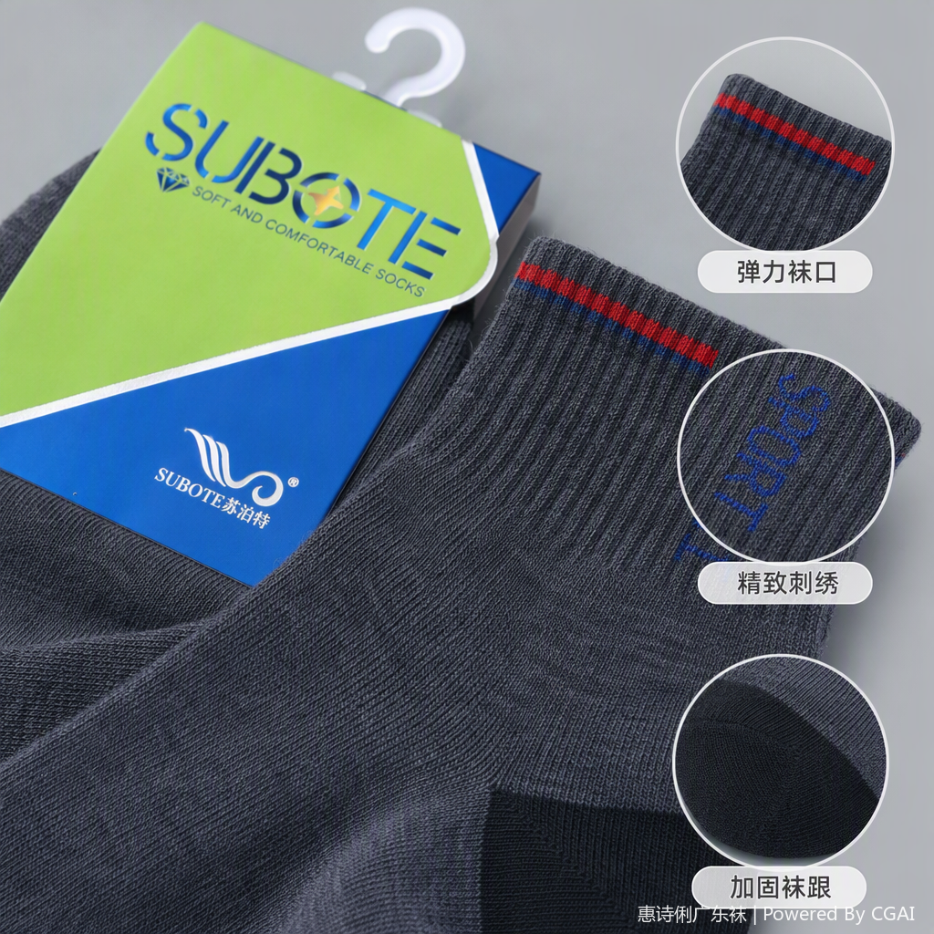 Sports and casual cotton socks for men and women, thin, comfortable and breathable sports socks, versatile for sports and casual wear Specification image