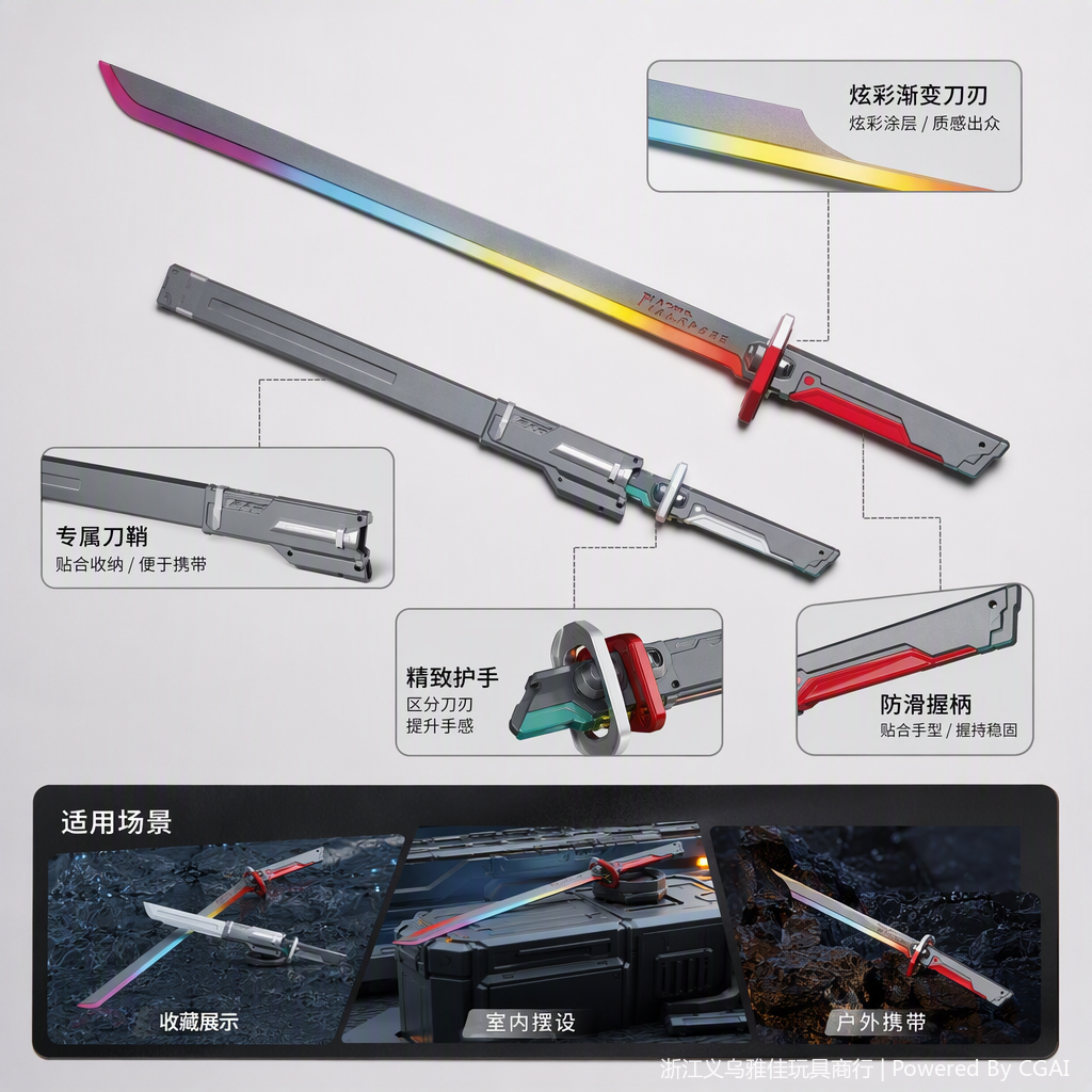 Luminous sword spray Cool Spark Stone Puzzle fun details Picture