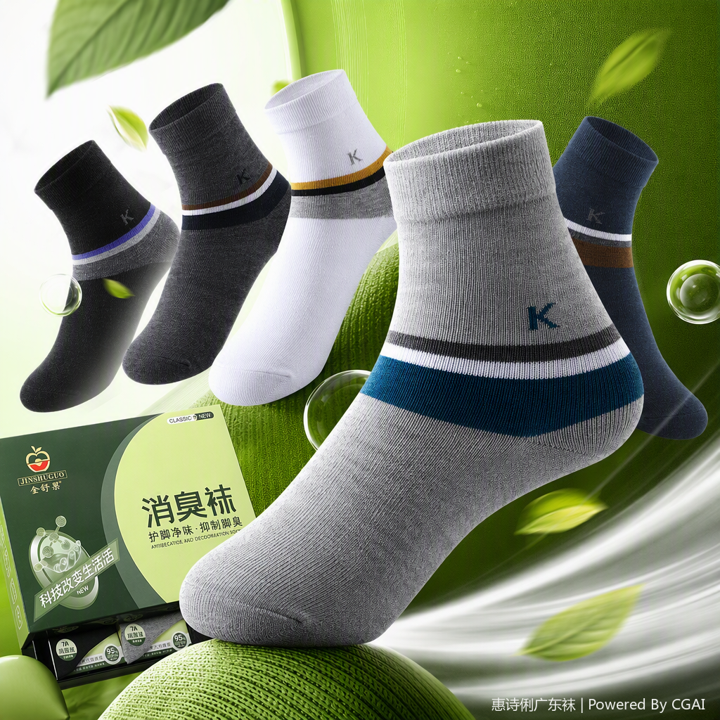 Comfortable and breathable cotton underwear paired with a variety of fashionable and casual socks creates a versatile and trendy sporty combination details Picture