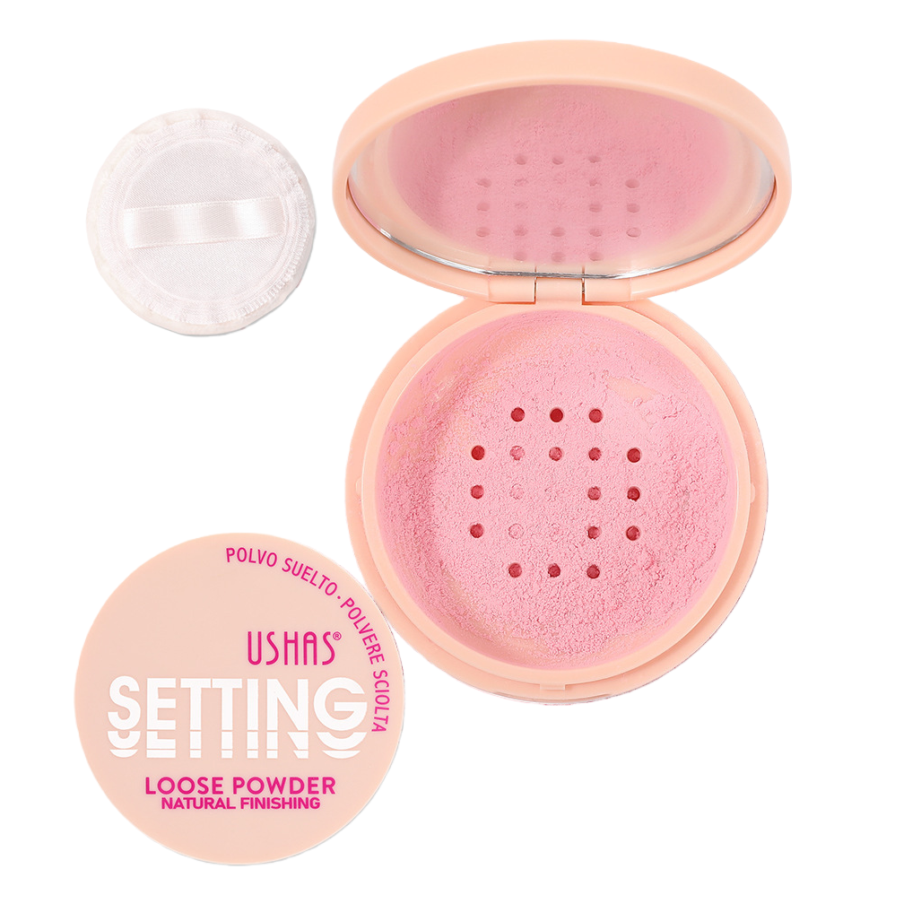 Soft mist oil-control setting powder, loose powder, long-lasting matte touch makeup, natural nude makeup beauty and skin care makeup products