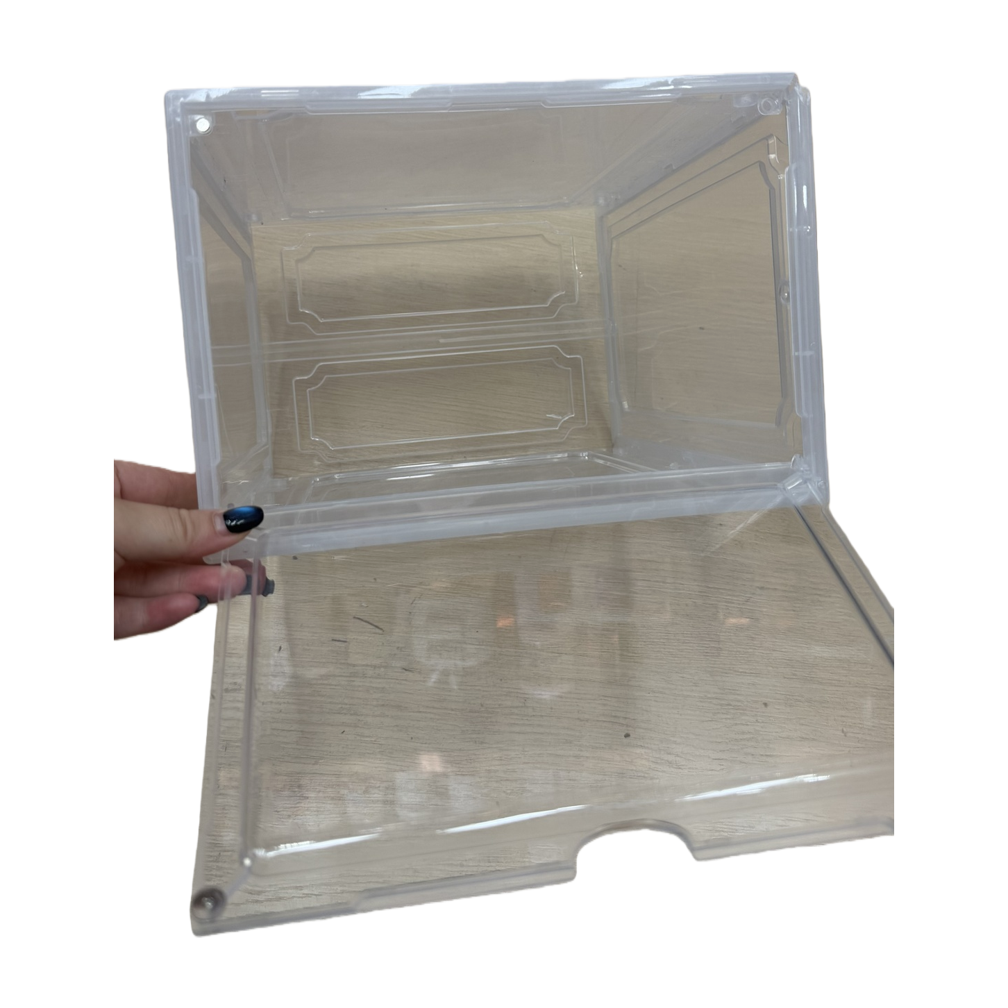 Multi-functional transparent plastic storage box, organizing box, storage box, transparent design, a container for organizing and storing household and office supplies Item Picture