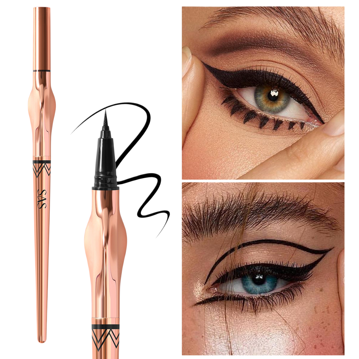 Duradero eyeliner a prueba de mareo impermeable y resistente al sudor no mareo maquillaje natural y delicado suministros de maquillaje para estudiantes details Picture