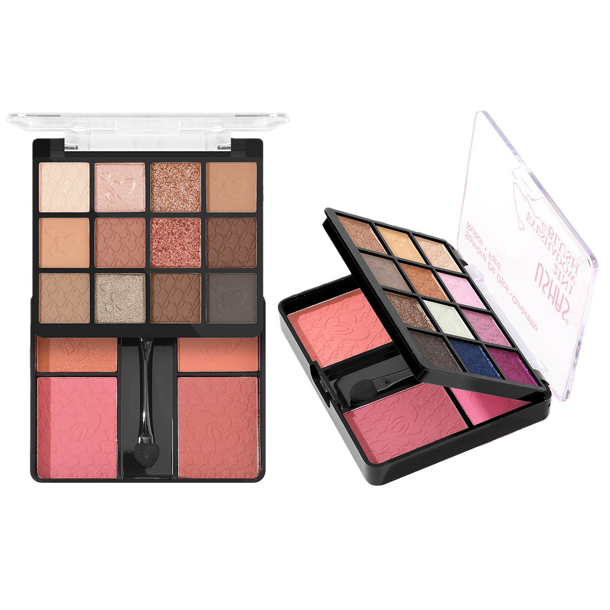 Multi-color eyeshadow, blush, highlight, contouring makeup set, long-lasting color display, multi-purpose combination makeup box for women