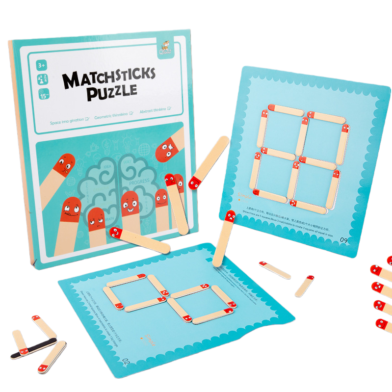 Fun and educational jigsaw puzzle boards, educational toys that inspire thinking, children's early education and educational game gift box details Picture