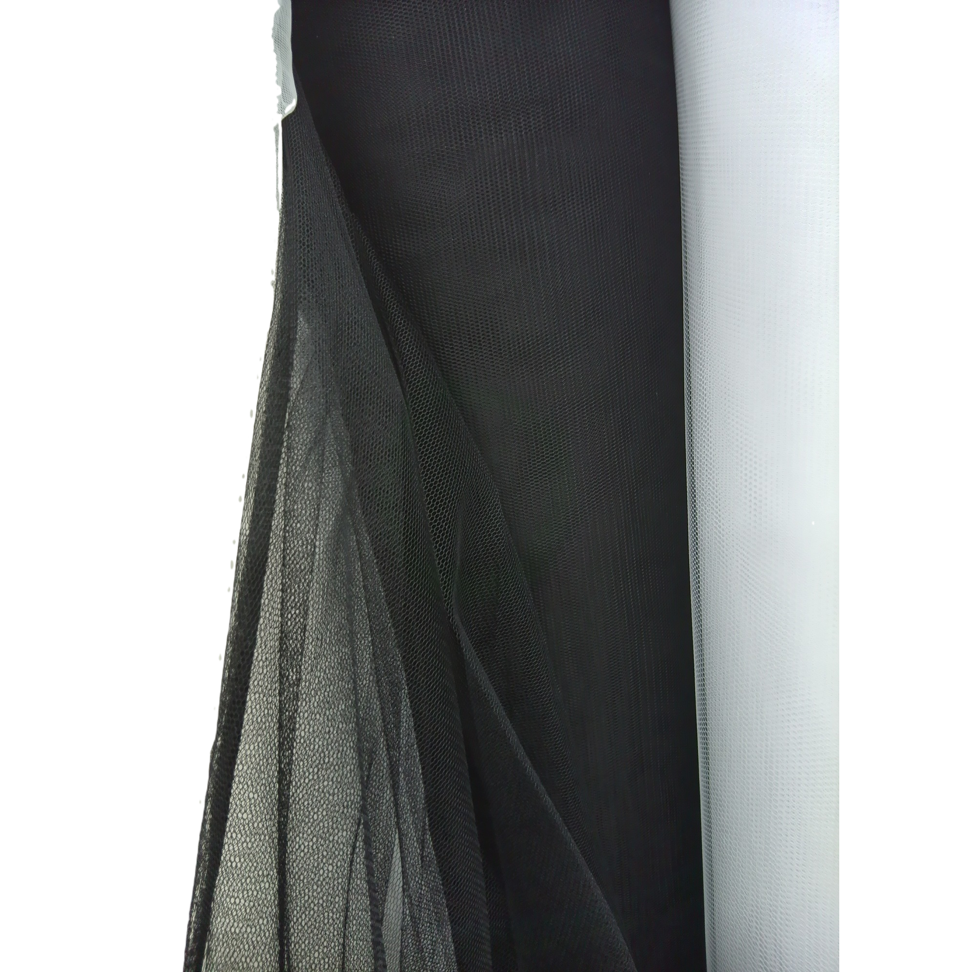 Malla hexagonal de poliéster, malla negra de moda material de gasa transpirable ligero ropa aplicable hecho a mano material de bricolaje paquete correo Application Scenario