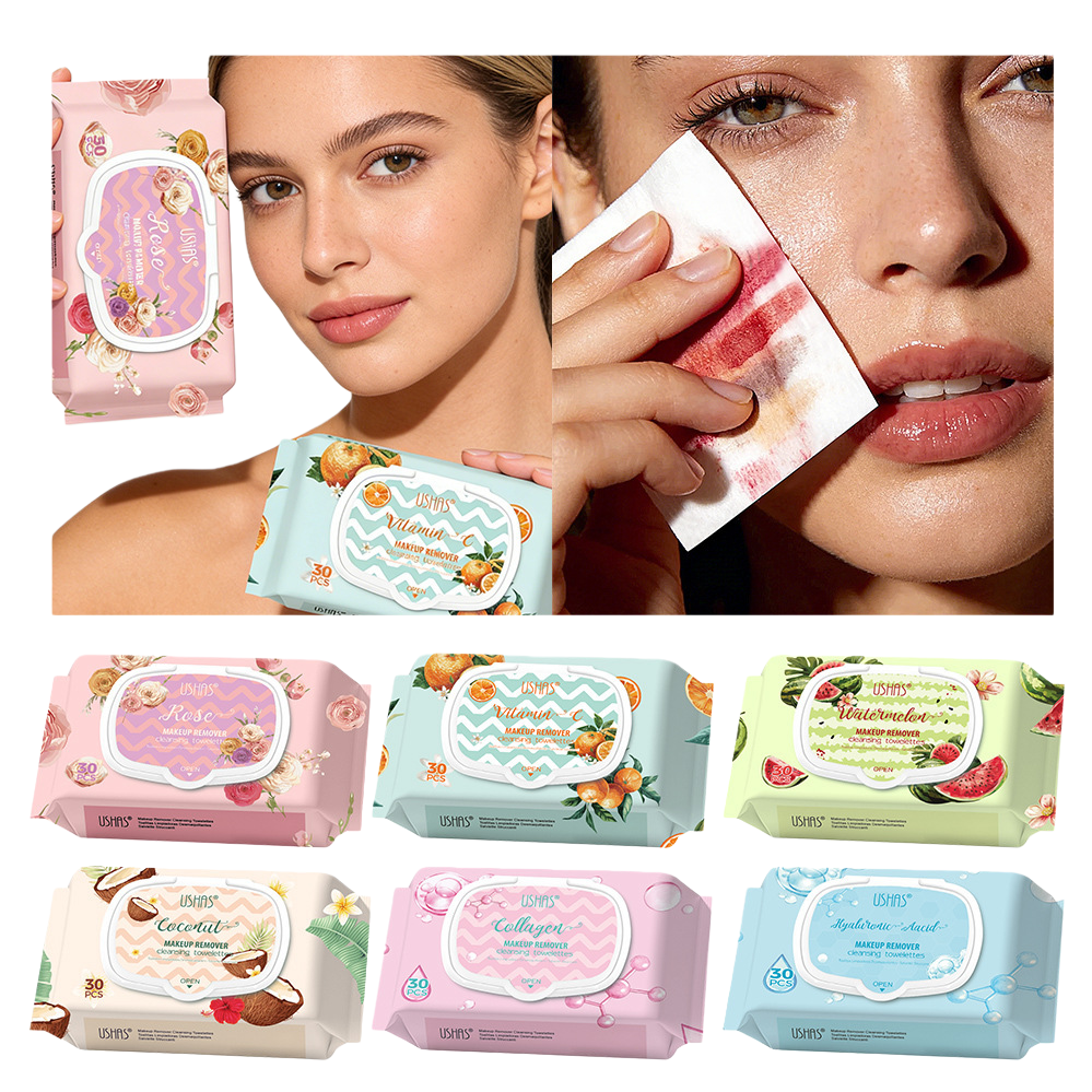 Multi-functional makeup remover wipes, soft wet wipes, deep cleaning, gentle makeup removal, beauty care and makeup tools details Picture