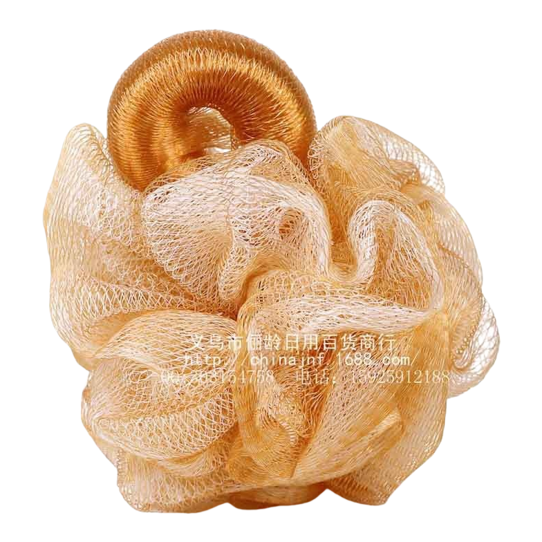 The golden mesh bath ball is soft and fine, cleansing the skin. It has rich foam and a long-lasting fragrance, making it a must-have for the bathroom Item Picture