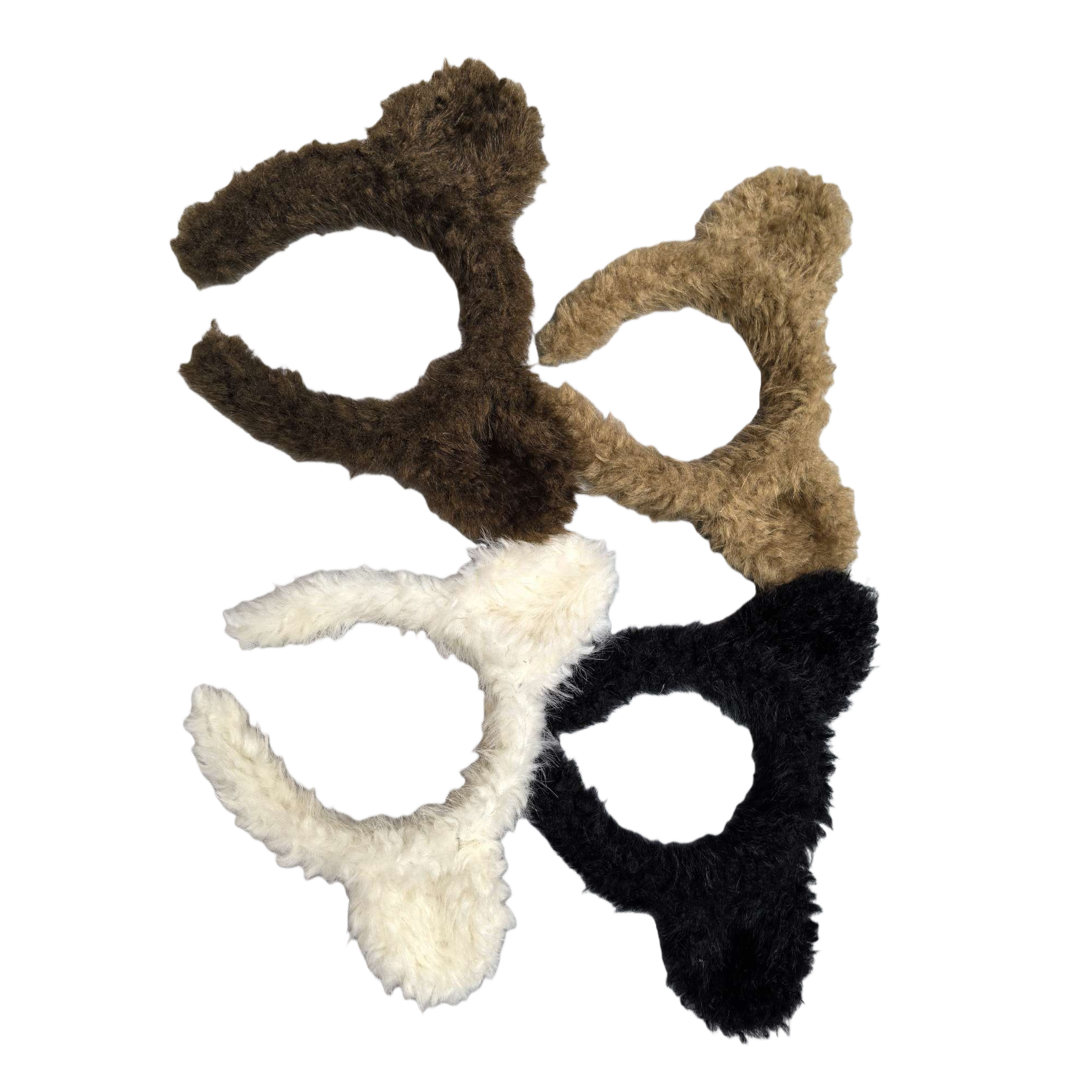 Cute plush rabbit ear hair bands in multiple colors to choose from, fun and versatile hair accessories, trendy headwear for children and adults Item Picture