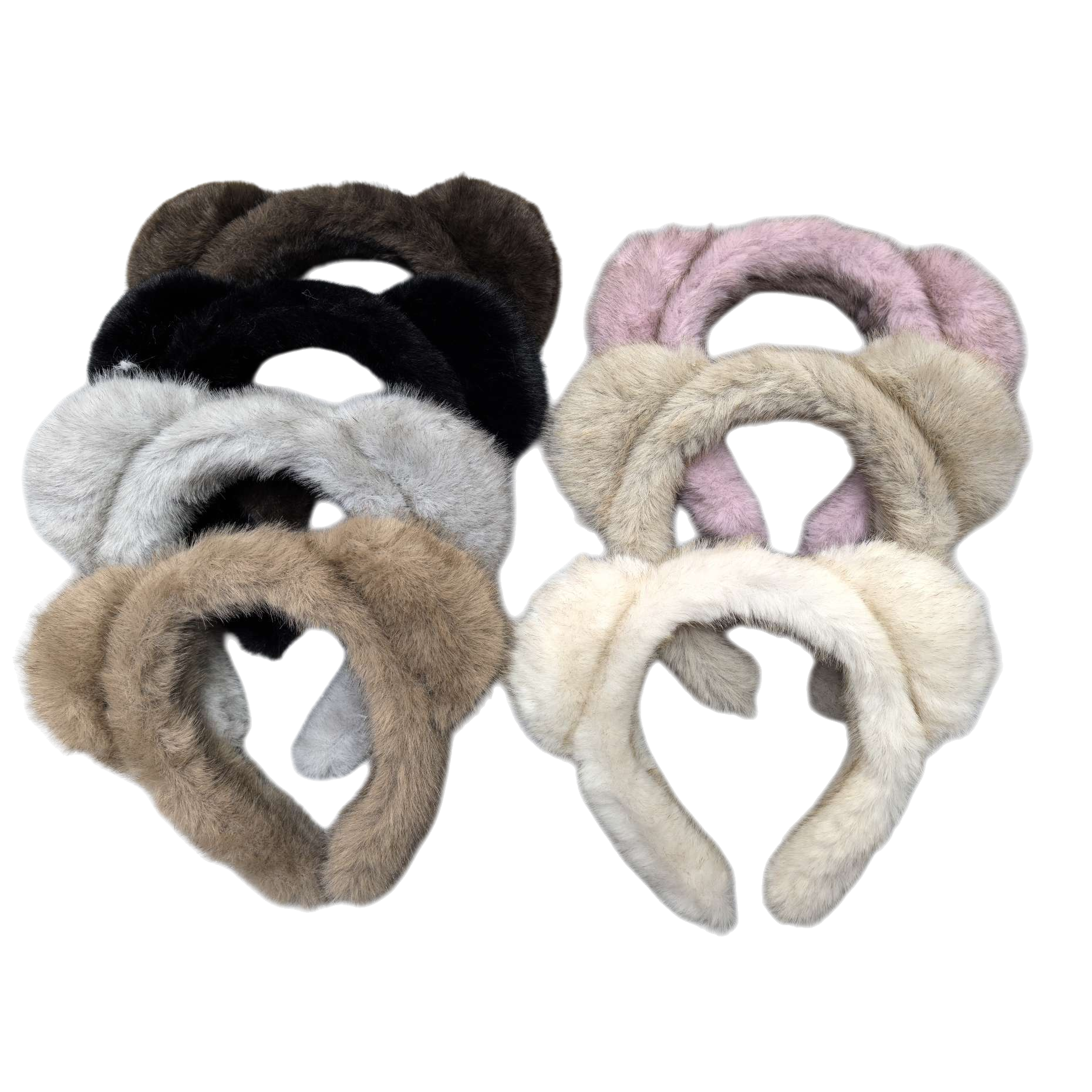 Cute plush rabbit ear hair band, a versatile headwear for children and girls, soft and comfortable hair accessory Item Picture