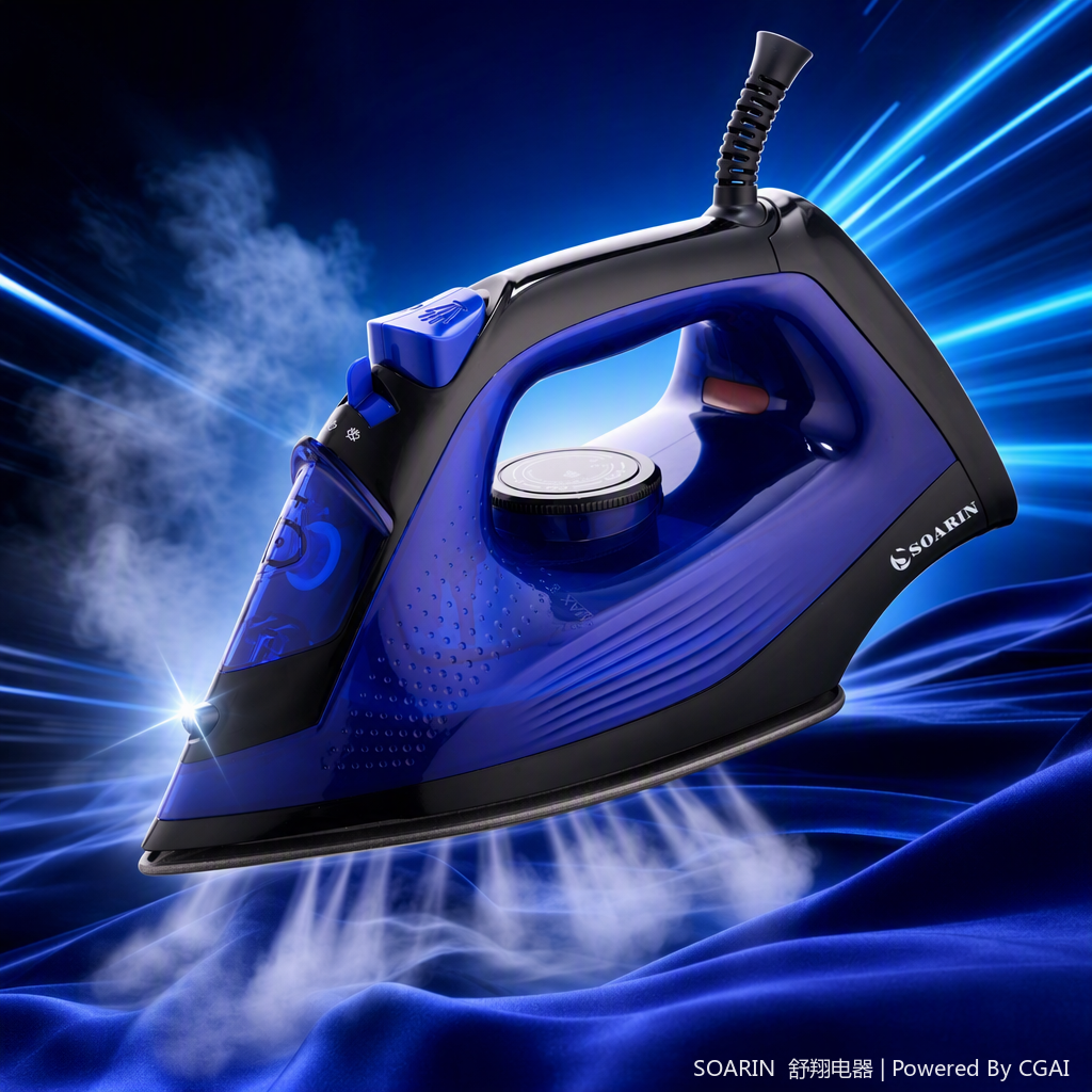 The SR-507 multi-functional steam iron for export trade, a dry ironing iron with Teflon coating, is available for wholesale Specification image
