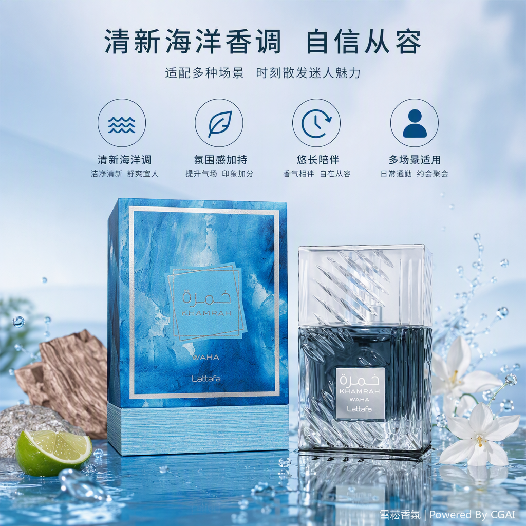 Azul transparente ocean lady perfume perfume oriente medio Application Scenario