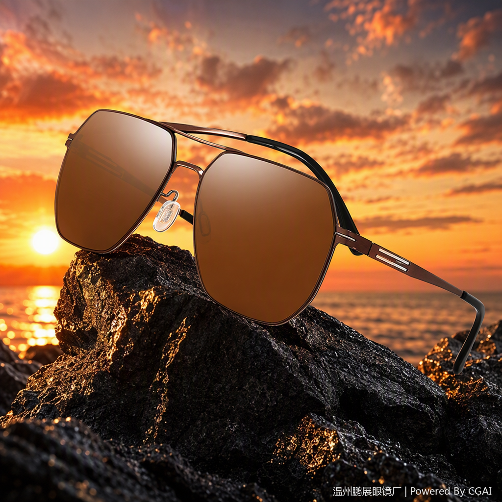 Fashionable polarized sunglasses for men and women, trendy sunglasses for UV protection, casual driving sunglasses and accessories Application Scenario
