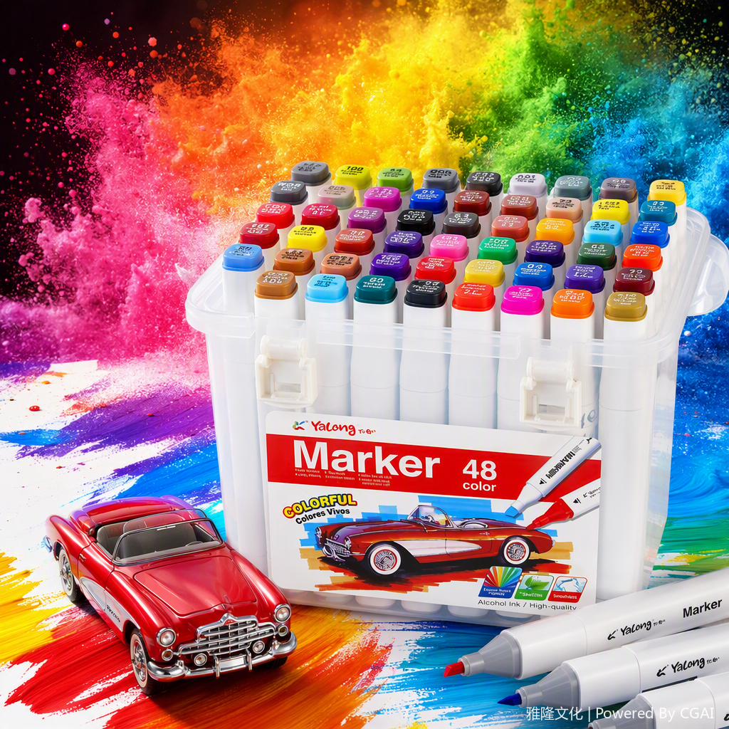 Colorful Office Culture marker Pen Set for students, durable colored marker pens, office supplies Application Scenario