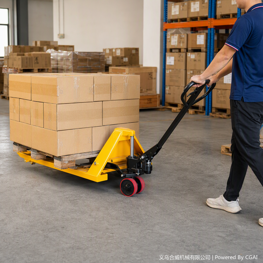 Manual hydraulic stackers are durable and corrosion-resistant tools for warehousing and logistics lifting, loading and handling Specification image