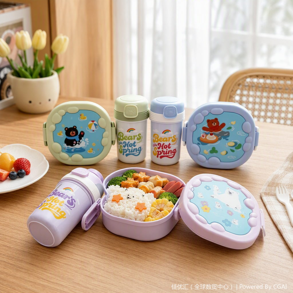 Multi-functional sealed and fresh-keeping lunch box, portable plastic lunch box, household student lunch box with lid, durable and large capacity