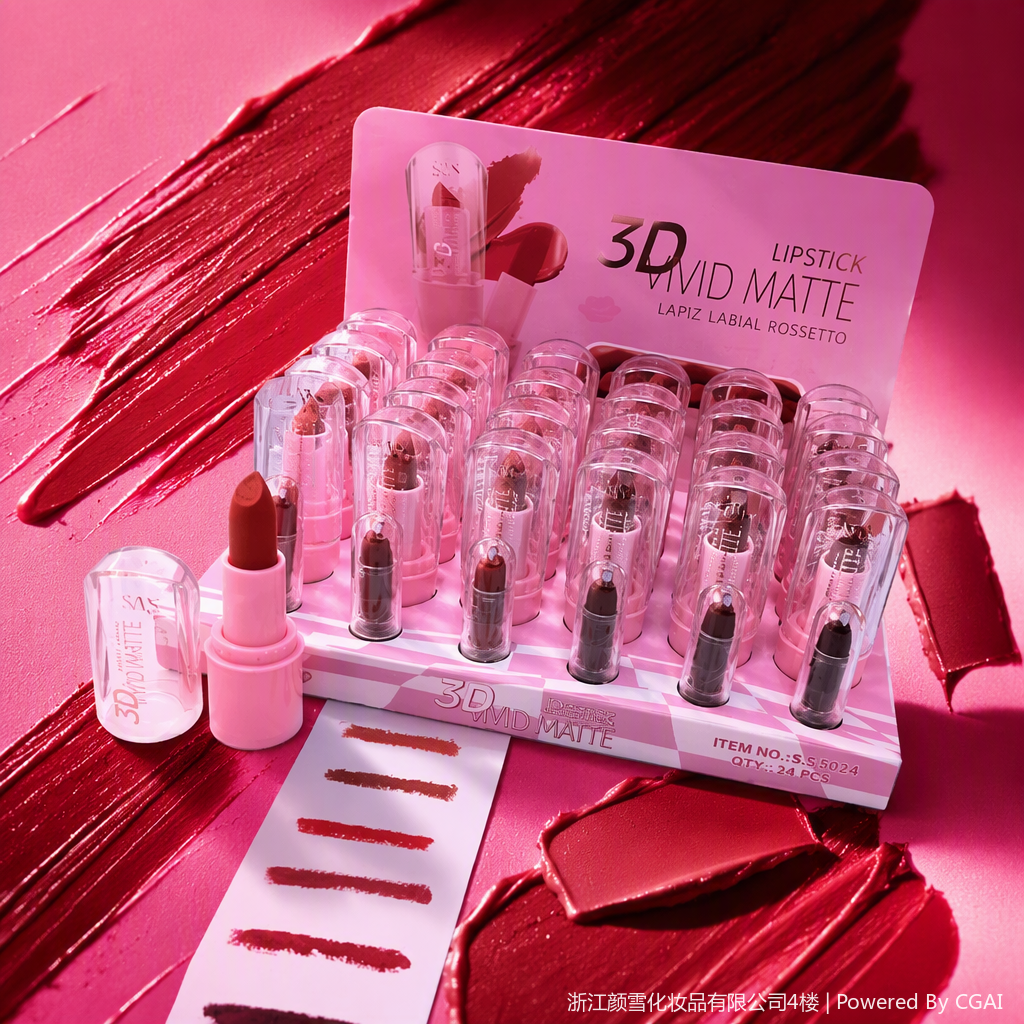 Long-lasting moisturizing lipstick, hydrating and nourishing makeup lipstick, lip gloss and lip gloss are not prone to fading