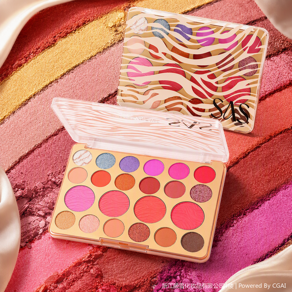 Multi-color facial makeup set combination plate, long-lasting color, multi-effect contouring powder, blush, eyeshadow plate, special for students Application Scenario