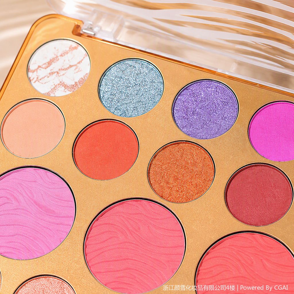 Multi-color facial makeup set combination plate, long-lasting color, multi-effect contouring powder, blush, eyeshadow plate, special for students details Picture
