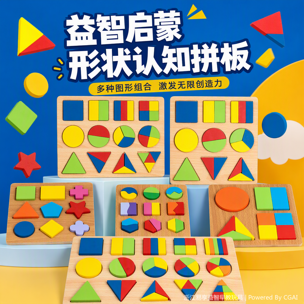 Fun and educational jigsaw puzzle boards, educational toys, early education and educational games, children's building and assembly toys Item Picture