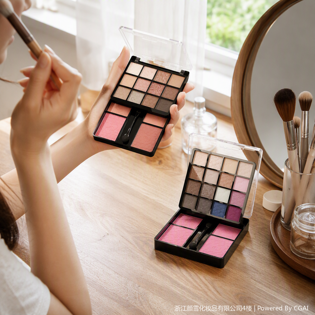 Multi-color eyeshadow, blush, highlight, contouring makeup set, long-lasting color display, multi-purpose combination makeup box for women Item Picture