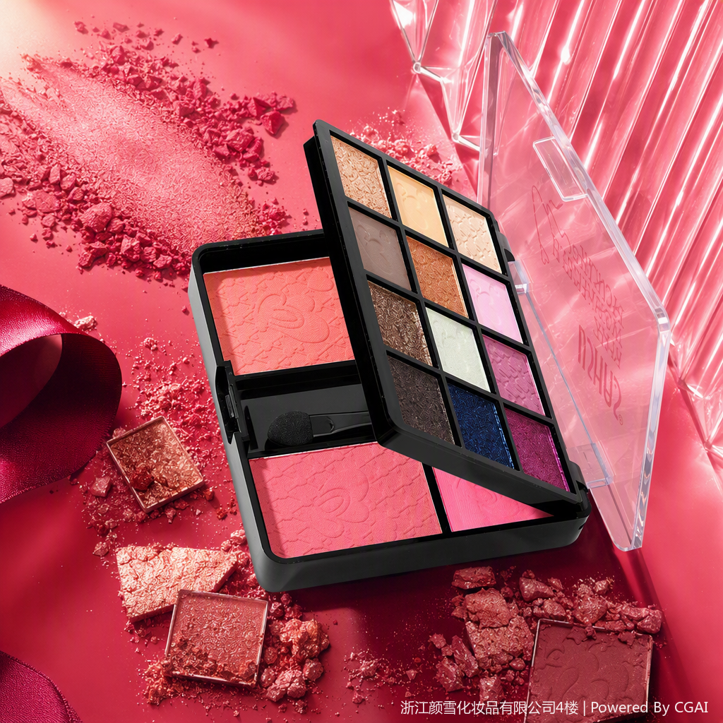 Multi-color eyeshadow, blush, highlight, contouring makeup set, long-lasting color display, multi-purpose combination makeup box for women details Picture
