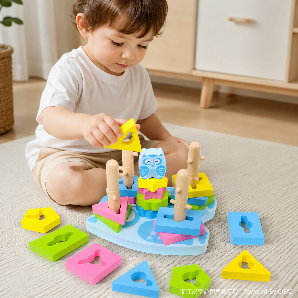 Children's educational puzzle boards, scientific and educational toys, early education enlightenment, assembly and building, educational game toys gift box