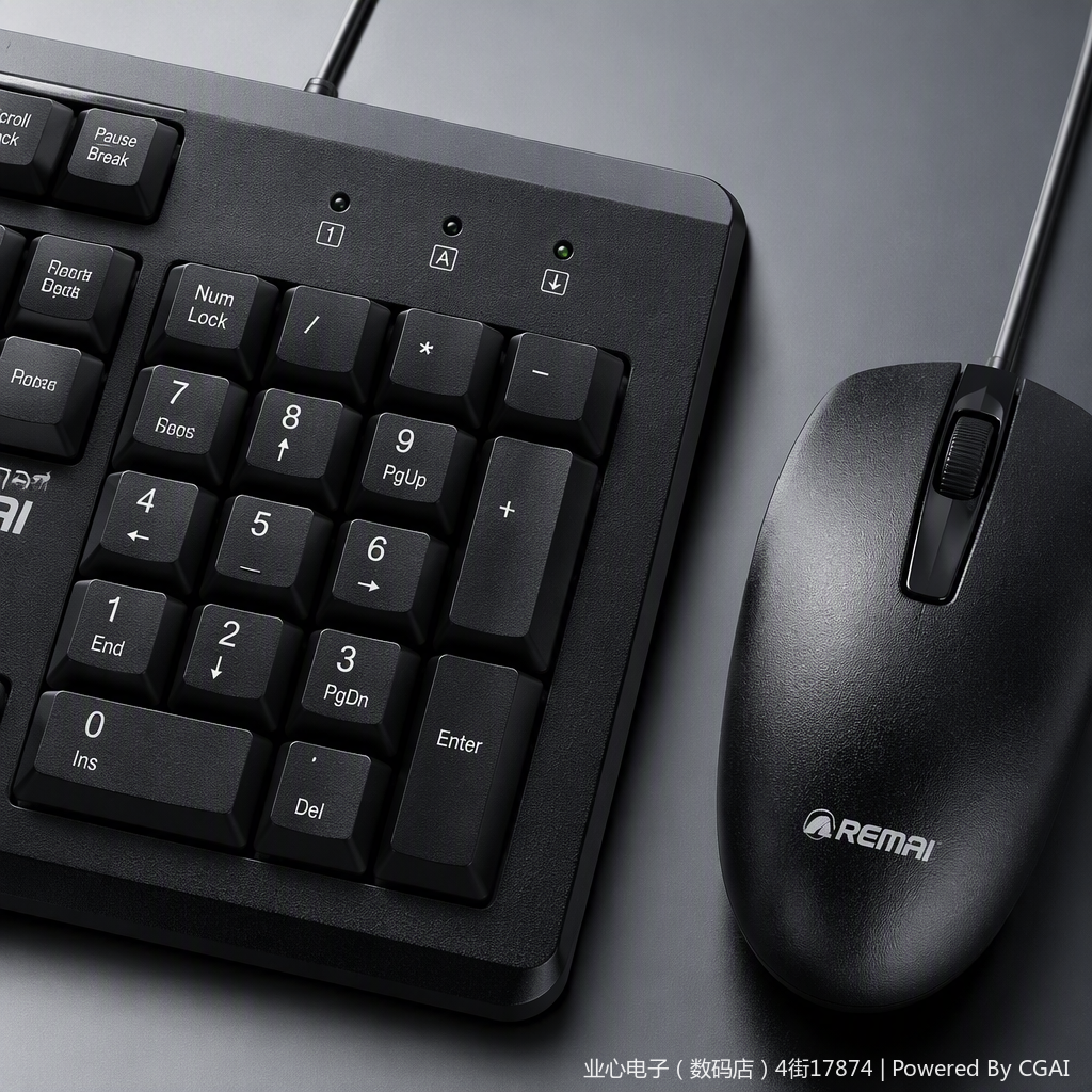 Moda negro teclado y ratón juego de oficina multifunción silencioso portátil accesorios combinación Application Scenario