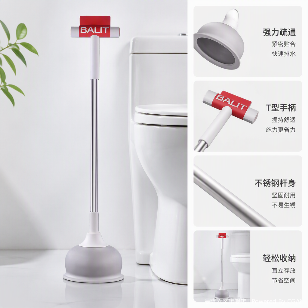 【CL】26Q3#J4 Multi-functional electric Pipe Unclogging Tool, Toilet Unclogging magic weapon, household pipe cleaning tool